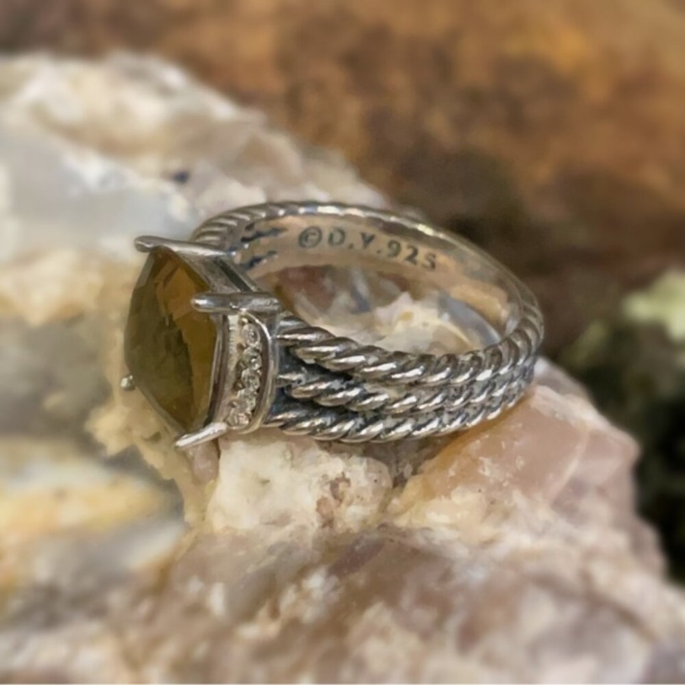 Smokey Topaz Petite Wheaton Ring – David Yurman Sterling